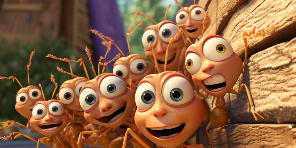 rogalltech_disney_pixar_style_image_of_close_up_cartoon_termite_0aa7df9d-fece-49cc-8740-42a64a45d20b