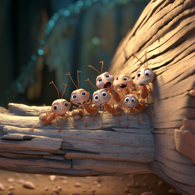 rogalltech_disney_pixar_style_image_of_close_up_of_termites_eat_d568e835-0a53-46a2-bcf9-a144ac0d15fa