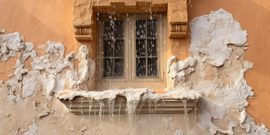 rogalltech_disney_pixar_style_image_of_stucco_that_is_wet_with__bb0ed80d-5f7e-4be4-b8c3-b9e50a818adf