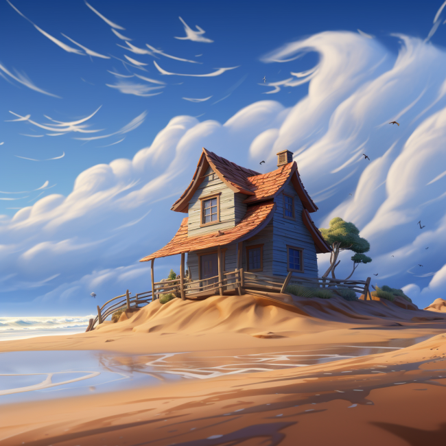 house near the ocean