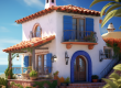 Spanish style home near the water