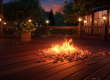 deck with burning embers on it
