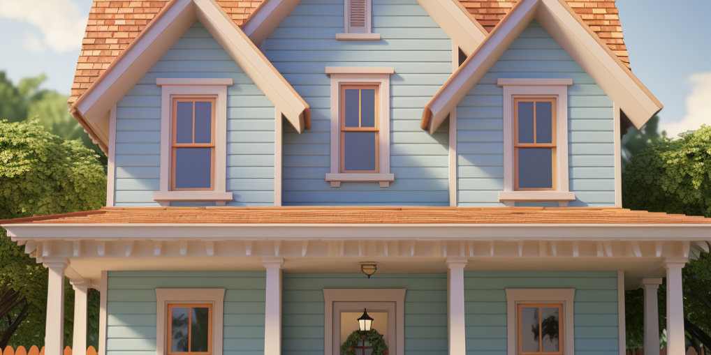 rogalltech_disney_pixar_style_image_of_a_traditional_home_with__433f7191-a3b5-4fad-b44e-7fcab14fe122 House with AZEK Siding