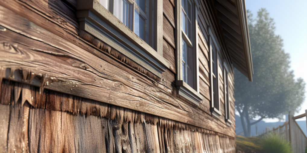 rogalltech_photorealistic_disney_pixar_style_image_of_dry_rot_a_aa16740b-c365-40e8-9d00-994ecfca28db dry rot damage on the side of a home
