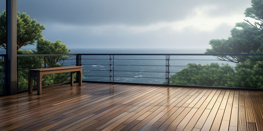 Deck – Moonstone Beach engineered polymer deck